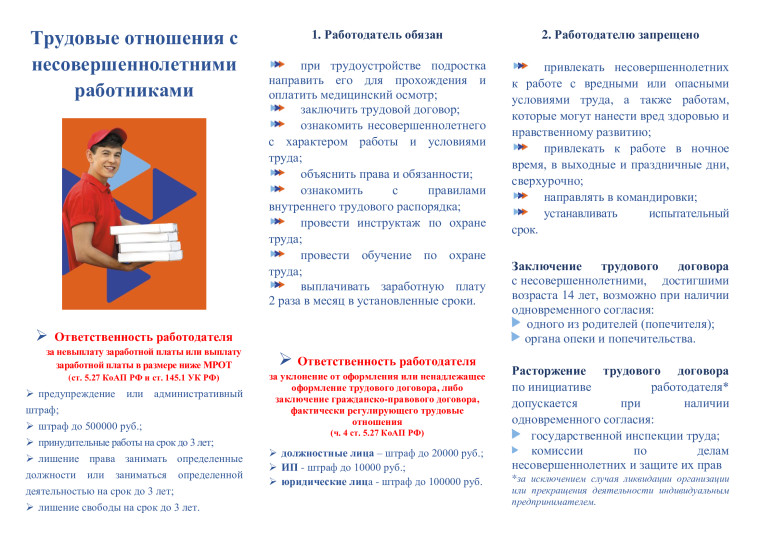 Трудовые отношения с несовершеннолетними работниками. Трудовые отношения с несовершеннолетними работниками.